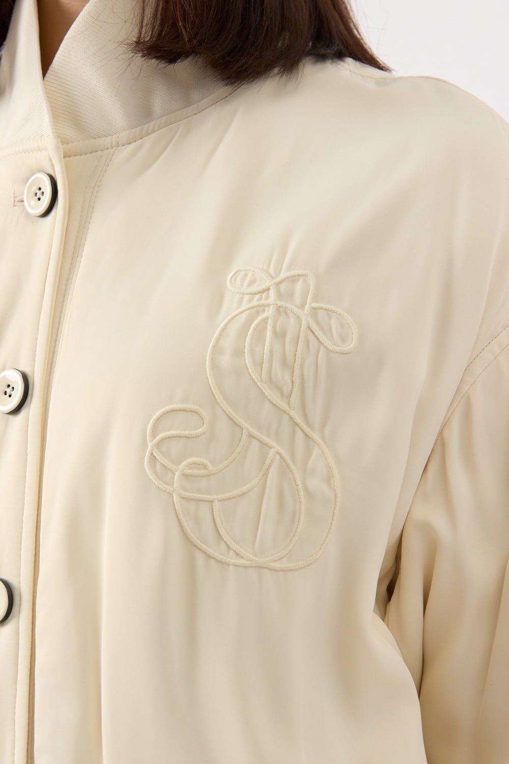 Jil Sander Silk Bomber Jacket - Bessette