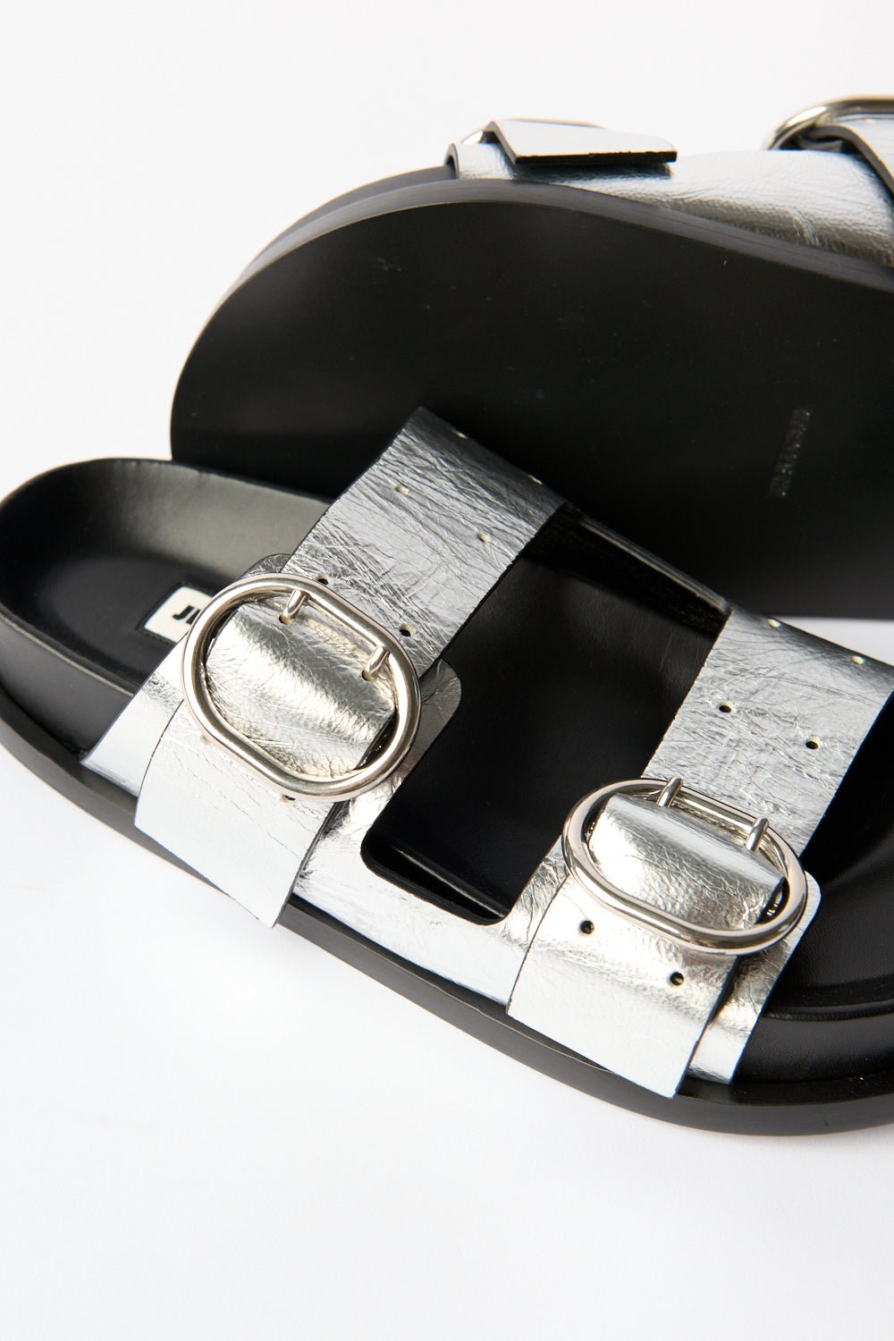 Jil Sander Silver Sandals - Bessette