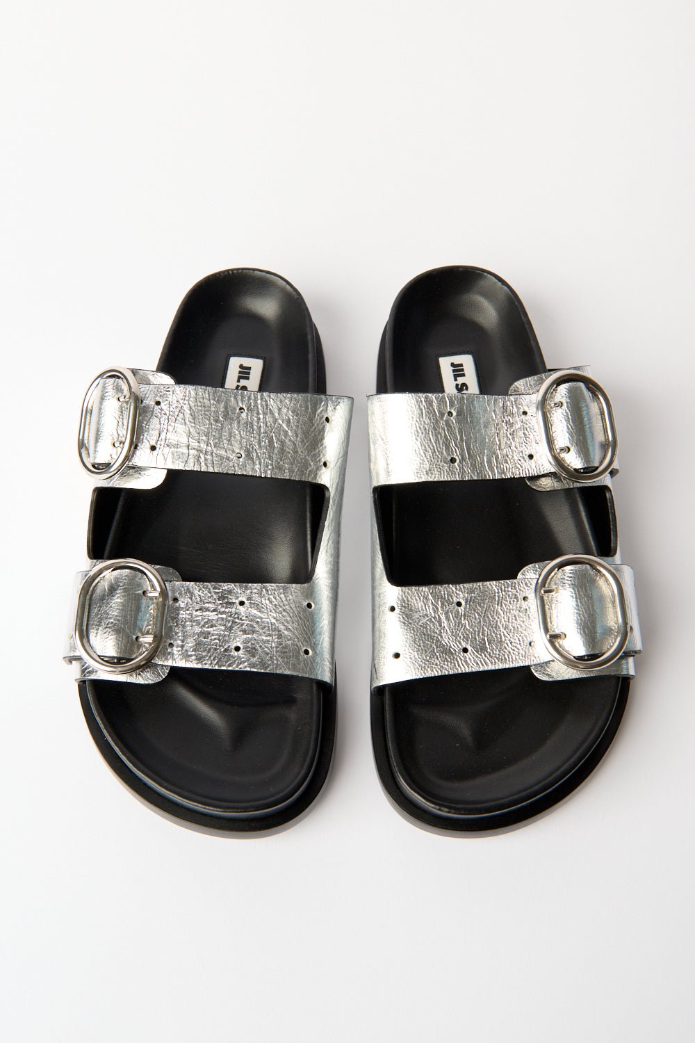 Jil Sander Silver Sandals - Bessette