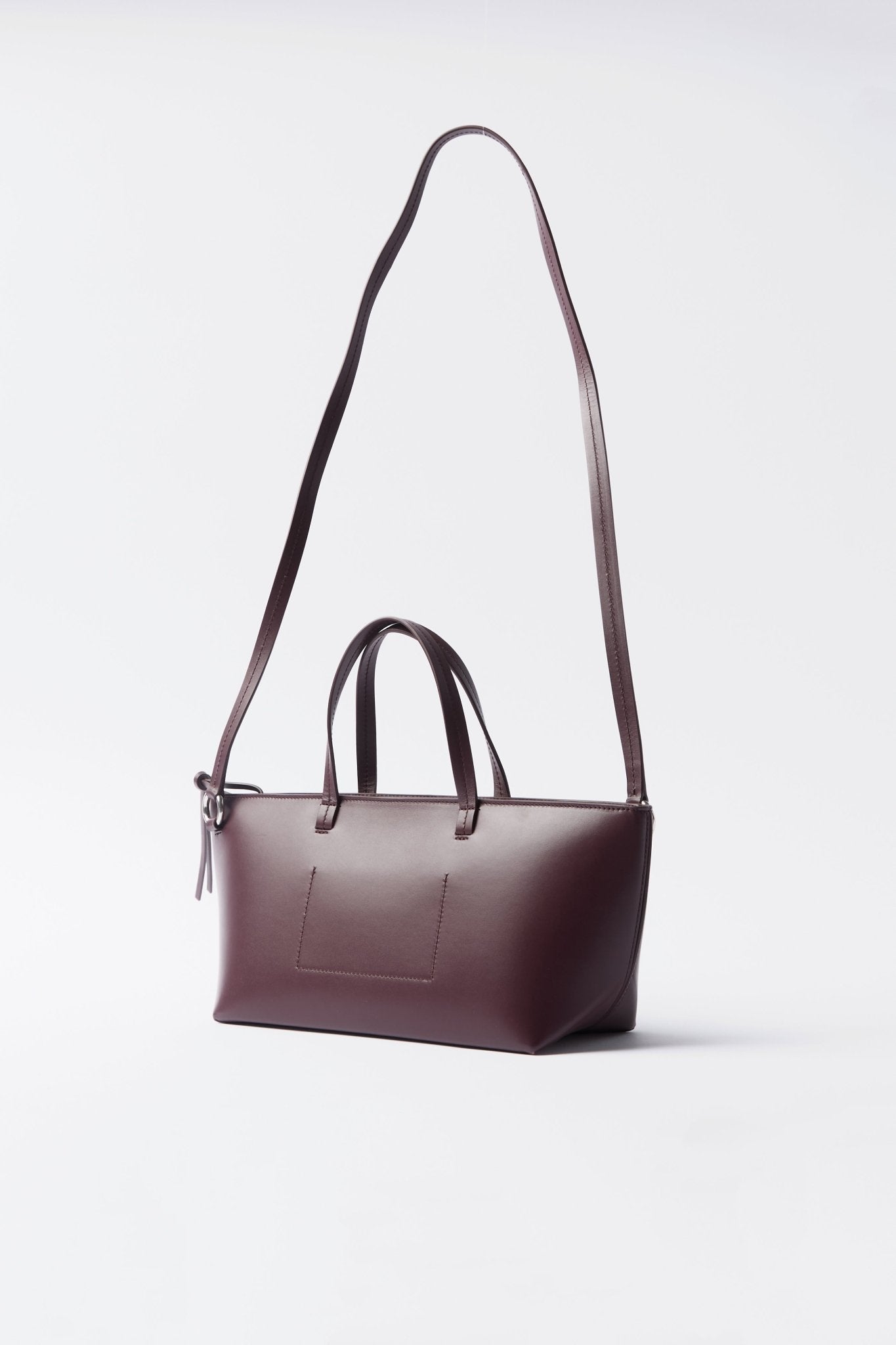 Jil Sander Small Bateau Tote Bag in Plum - Bessette