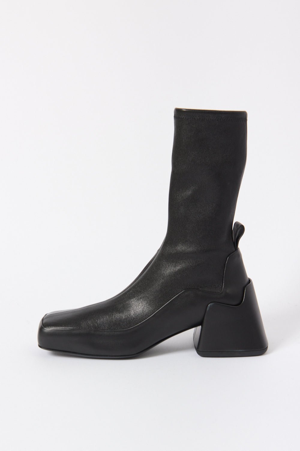 Jil Sander Stretch Leather Ankle Boots - Bessette