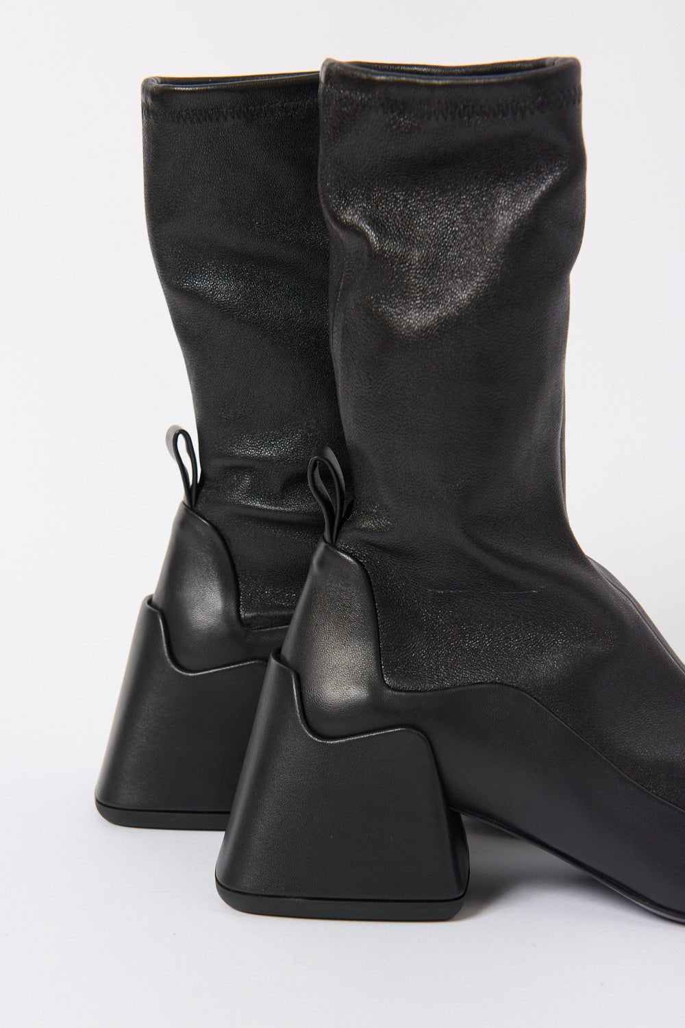 Jil Sander Stretch Leather Ankle Boots - Bessette