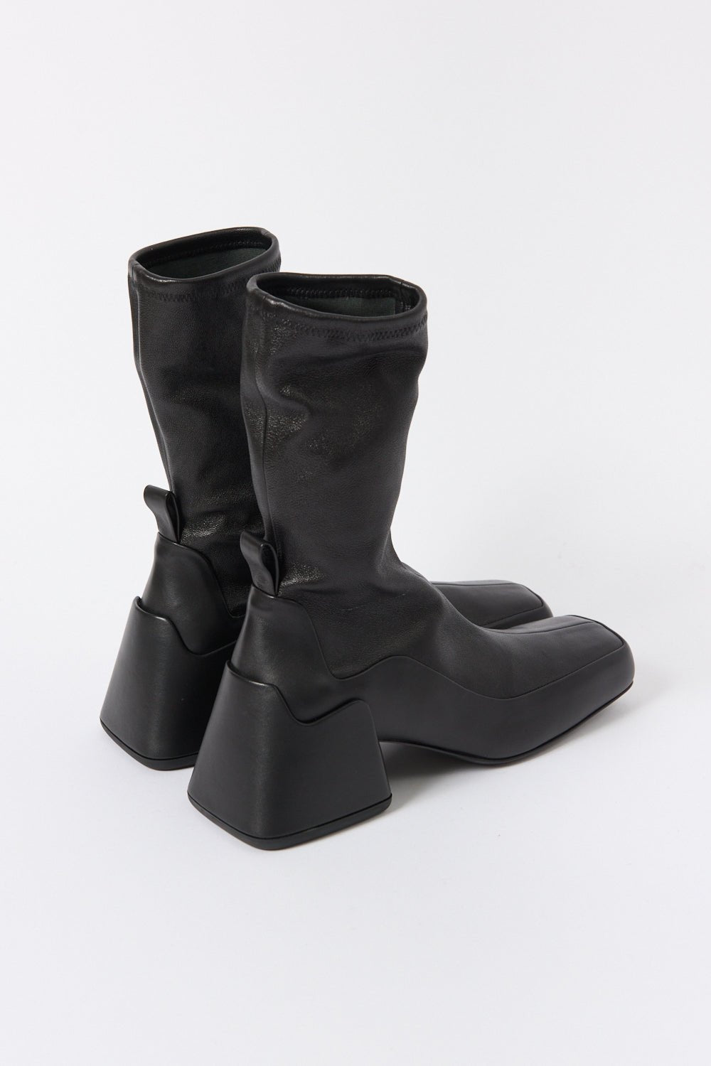 Jil Sander Stretch Leather Ankle Boots - Bessette
