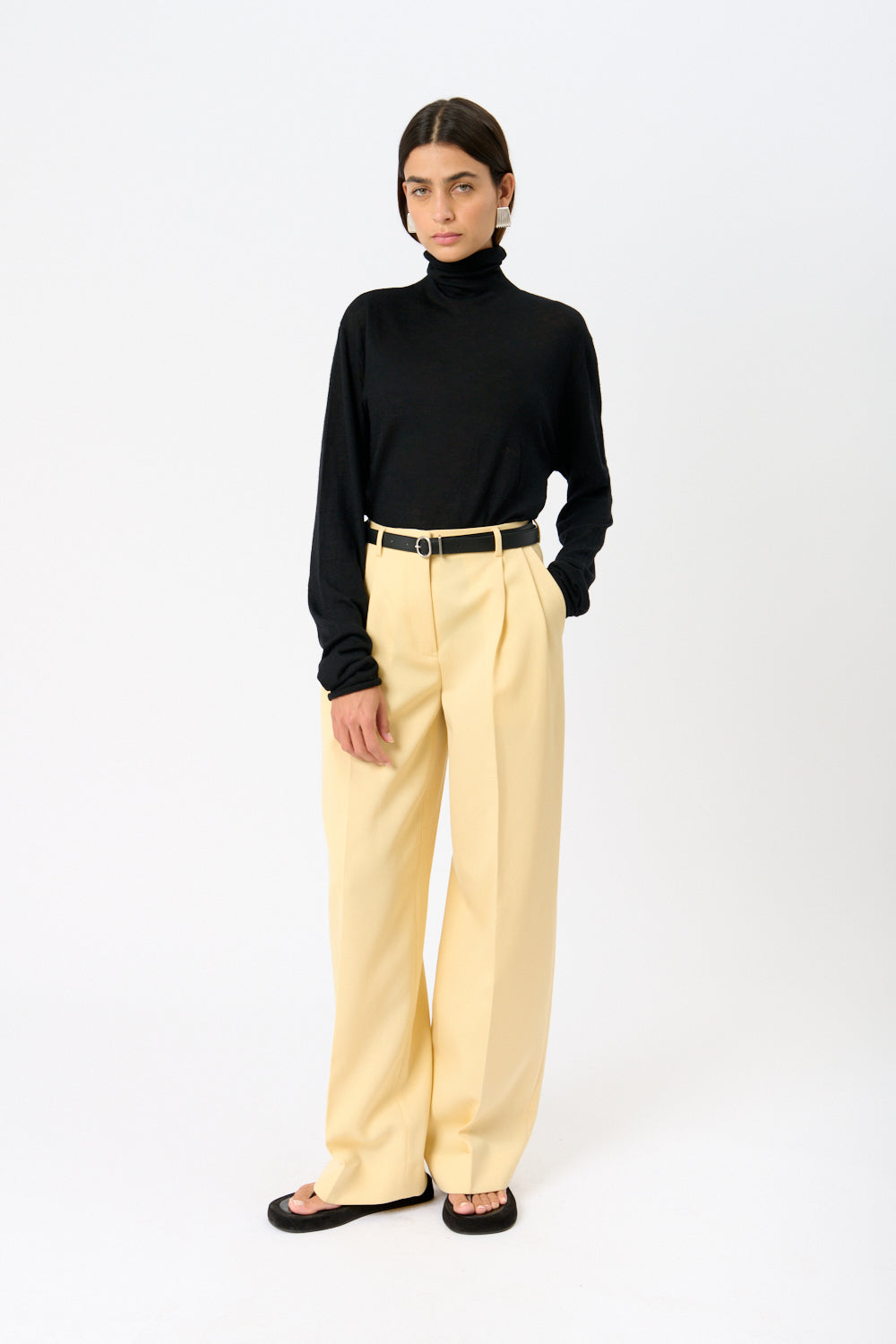 Jil Sander Compact Wool Trouser - Bessette