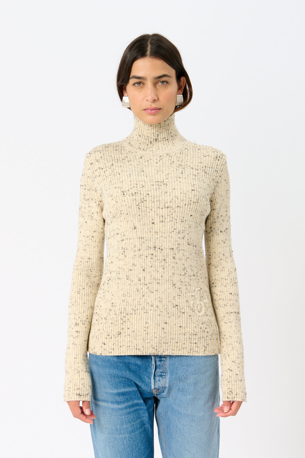 Jil Sander Speckled Wool Sweater - Bessette