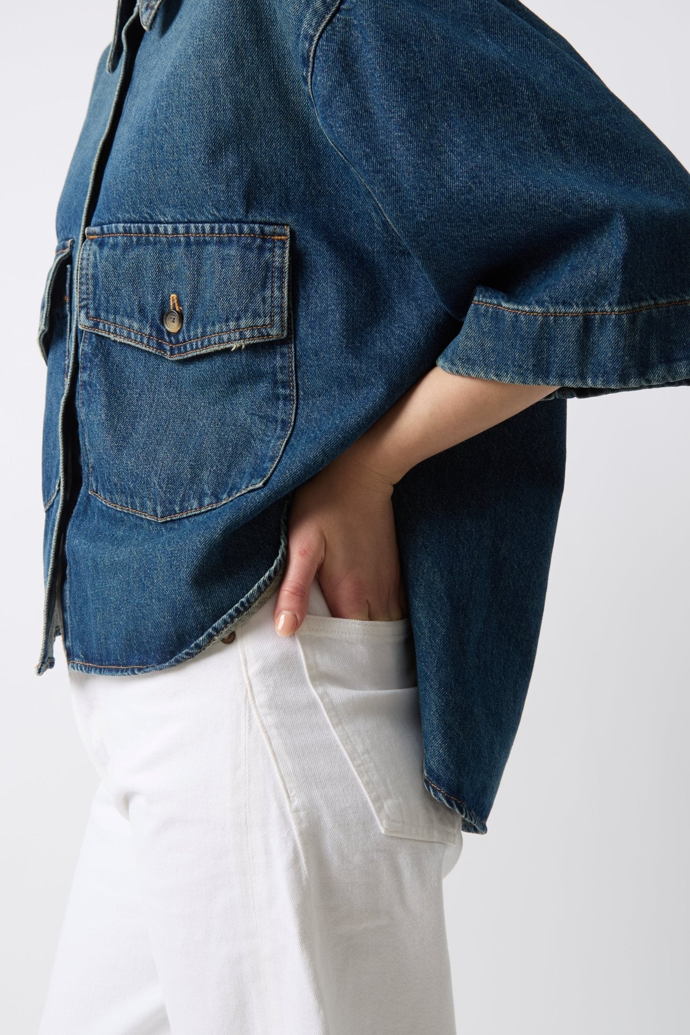 Khaite Mahsha Denim Shirt - Bessette