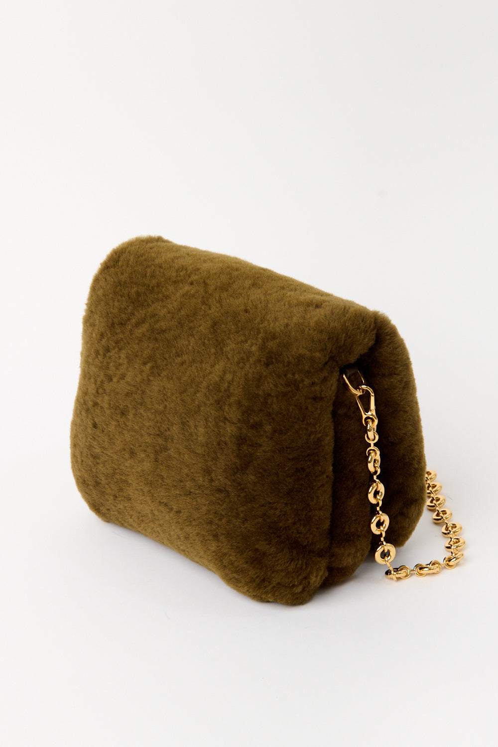 Loewe Puffer Goya Shearling Shoulder Bag - Bessette