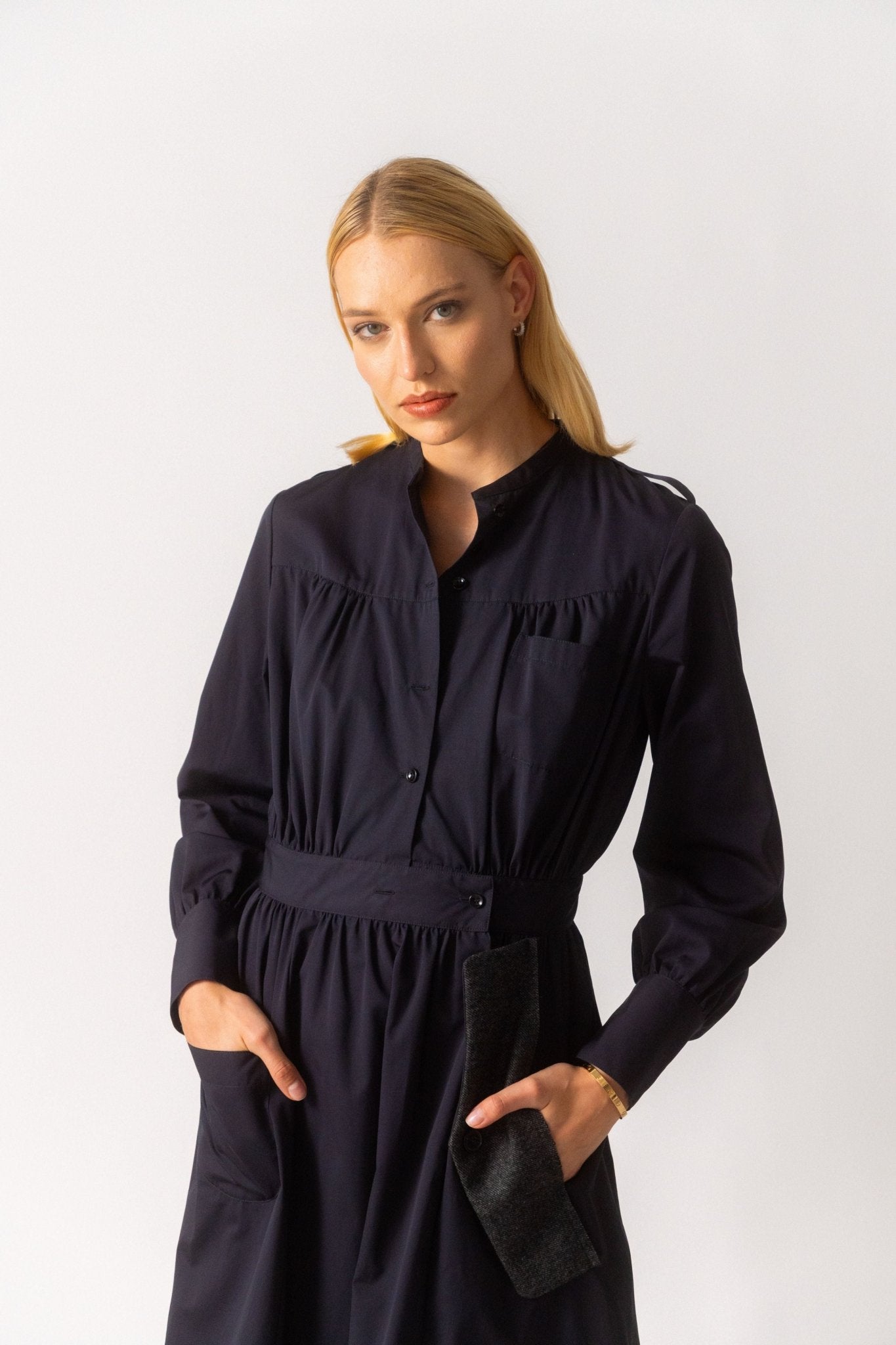 Maison Margiela Navy Shirt Dress - Bessette
