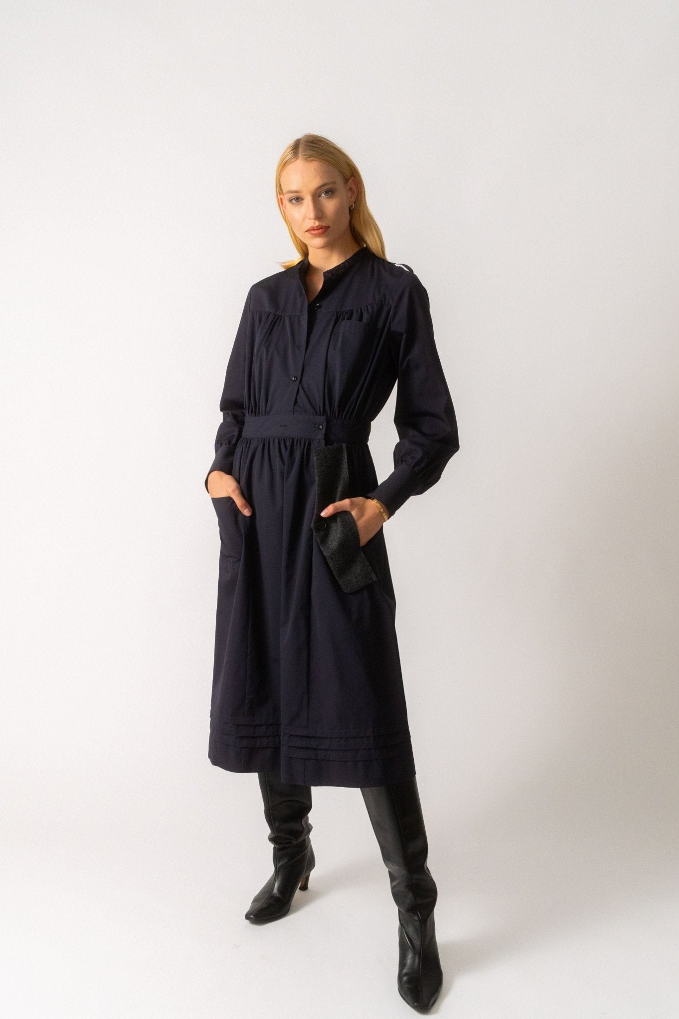 Maison Margiela Navy Shirt Dress - Bessette