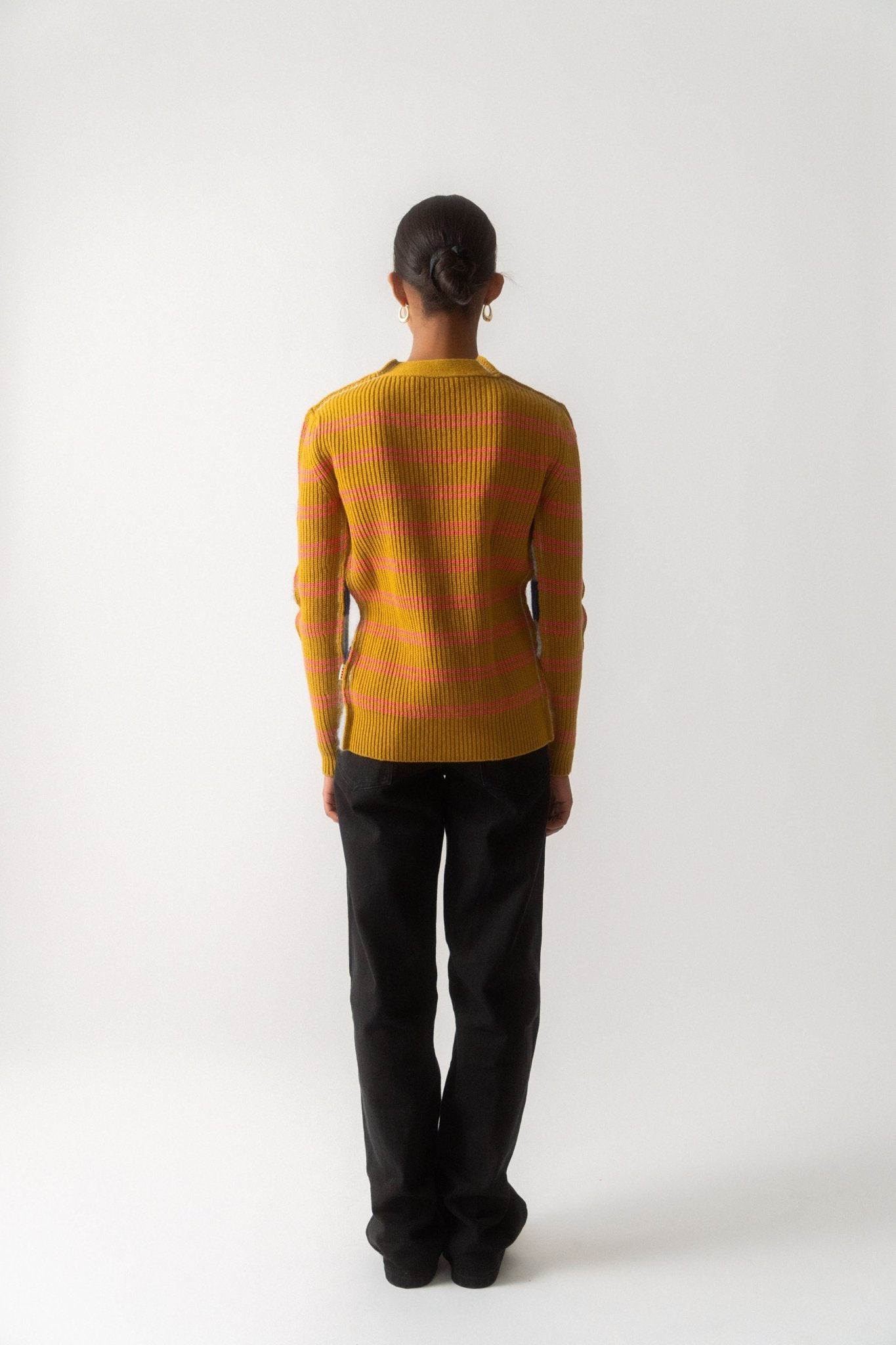 Marni Mohair and Wool Cardigan With Multicolour Stripes - Bessette