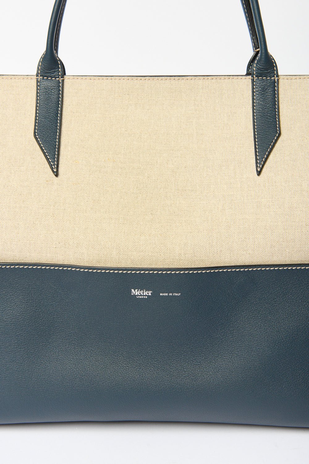 Métier Incognito Large Linen/Slate Cabas Bag - Bessette