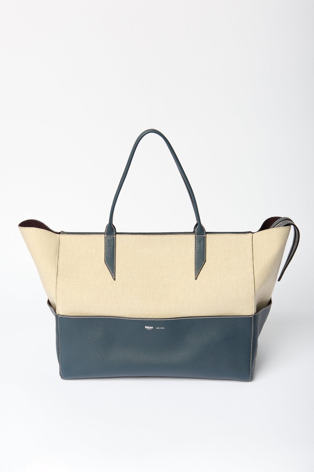 Métier Incognito Large Linen/Slate Cabas Bag - Bessette