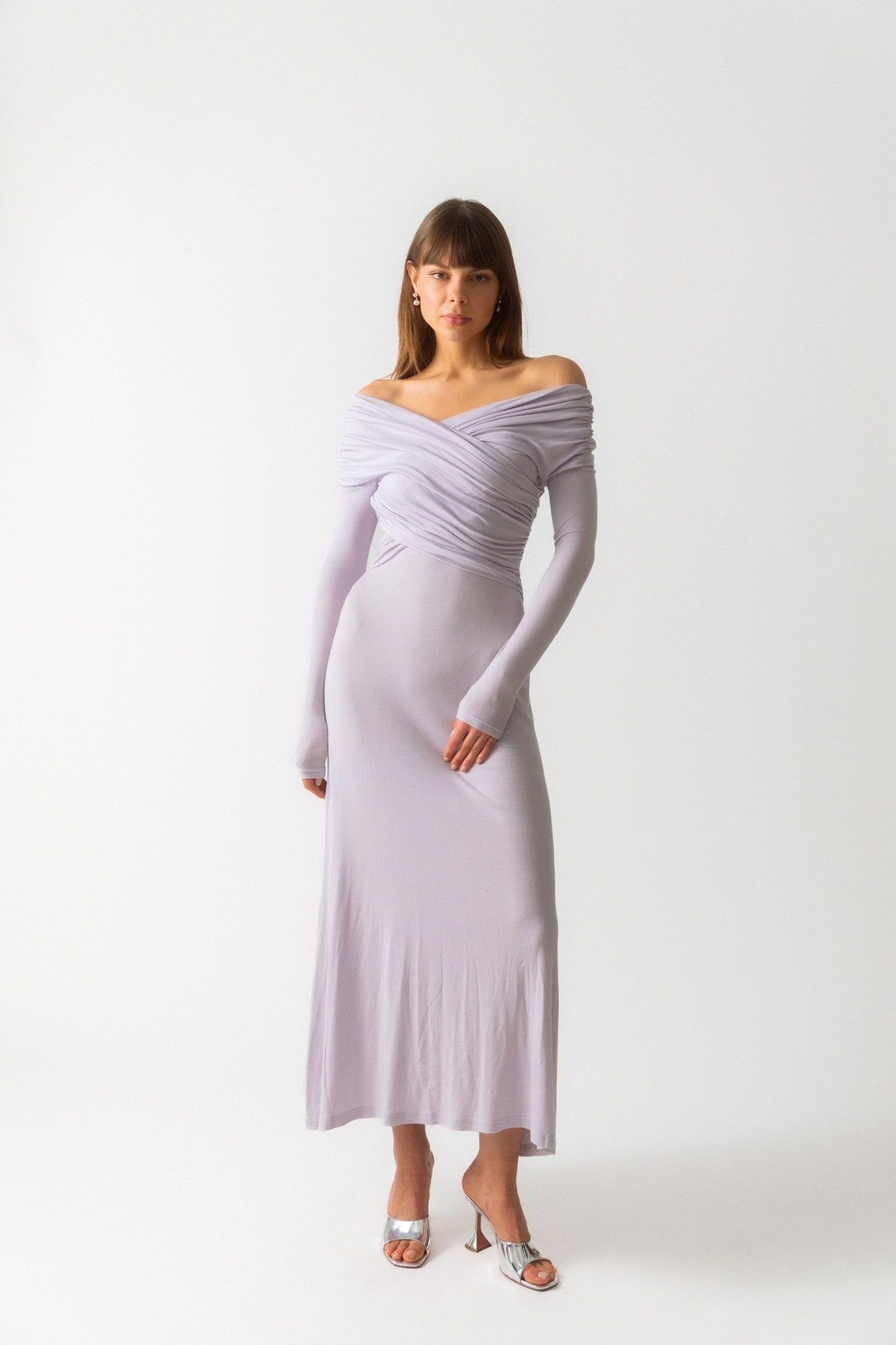 Ninety Percent Cecelia Dress In Lavendula - Bessette