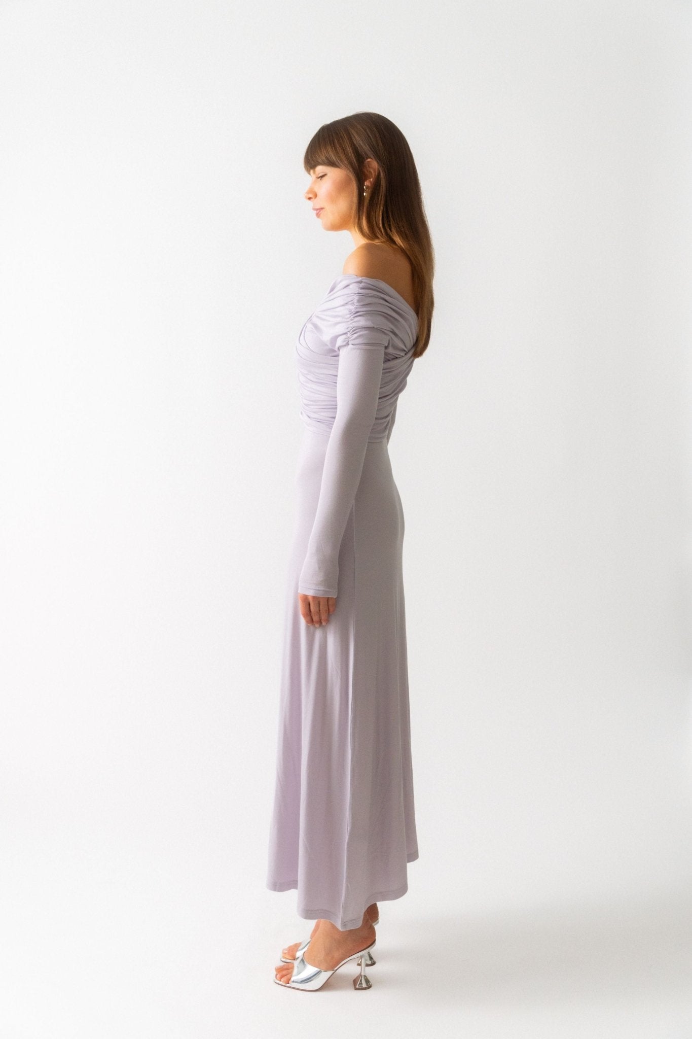 Ninety Percent Cecelia Dress In Lavendula - Bessette