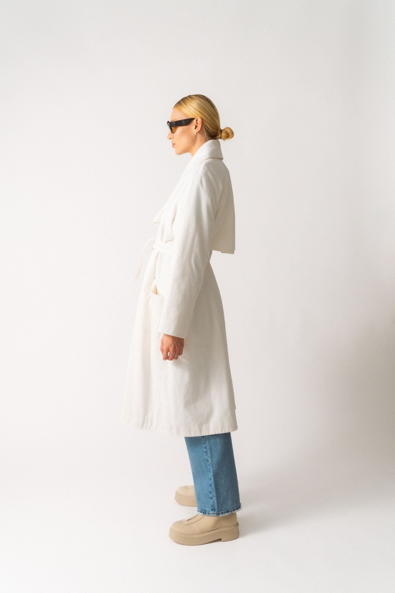 Patou Corduroy Trench Coat - Bessette