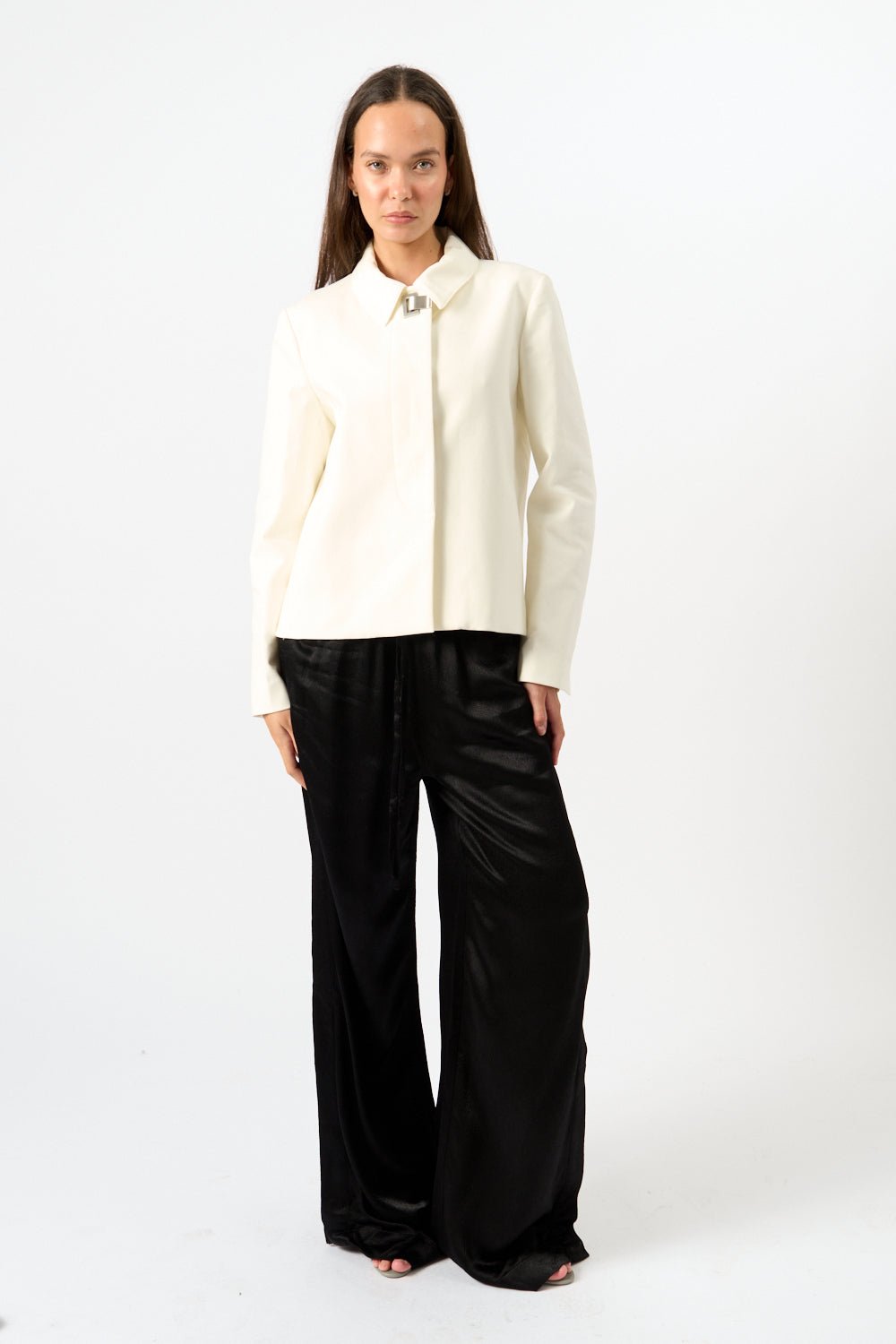 Proenza Schouler Lana Jacket in Eco Cotton Twill Off-White - Bessette
