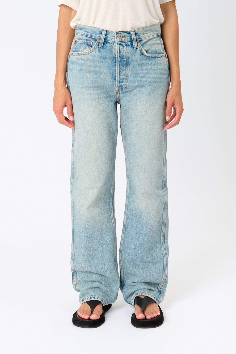 Redone 90's High Rise Loose Jeans - Bessette