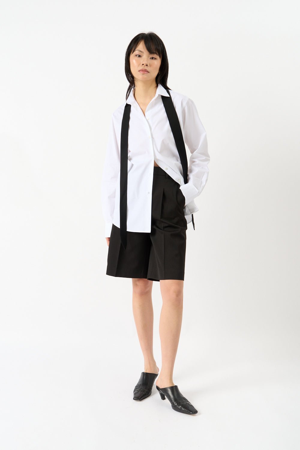 Róhe Detachable Tie Shirt - Bessette
