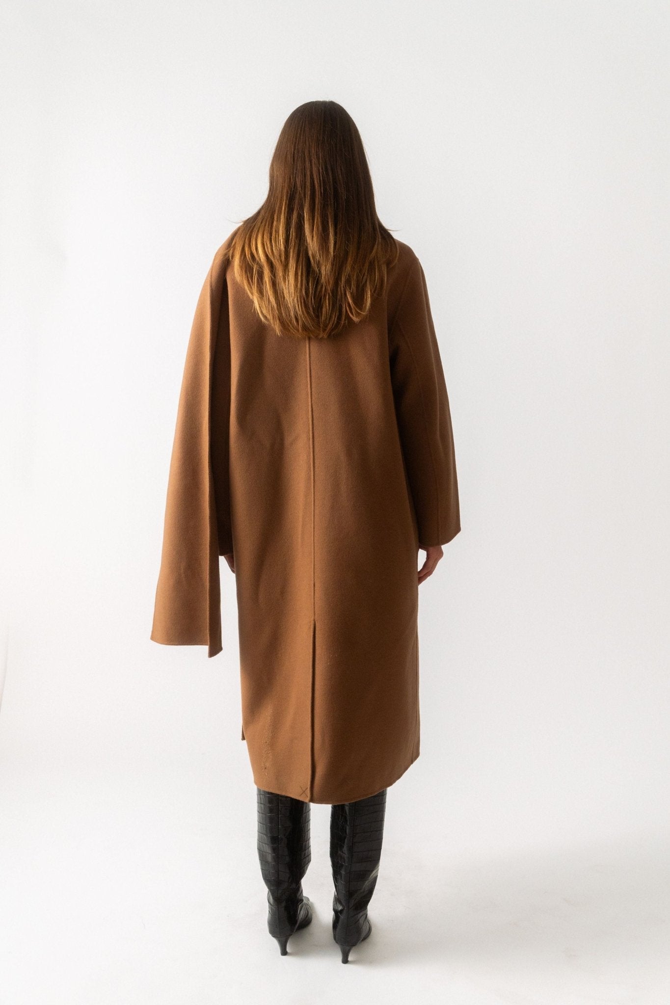 Róhe Double-Faced Wool Scarf Coat - Bessette