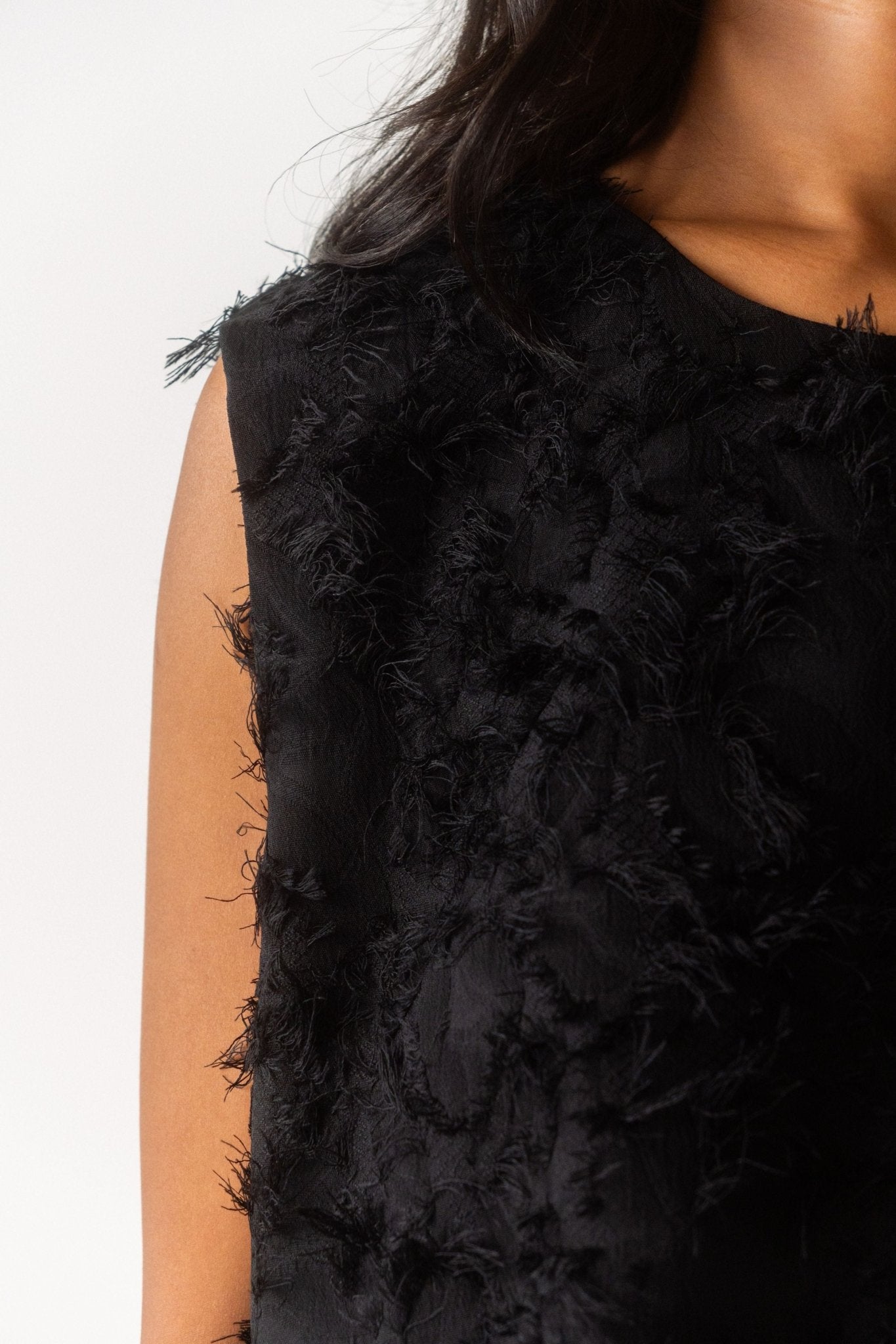 Róhe Fringed Jacquard Top - Bessette