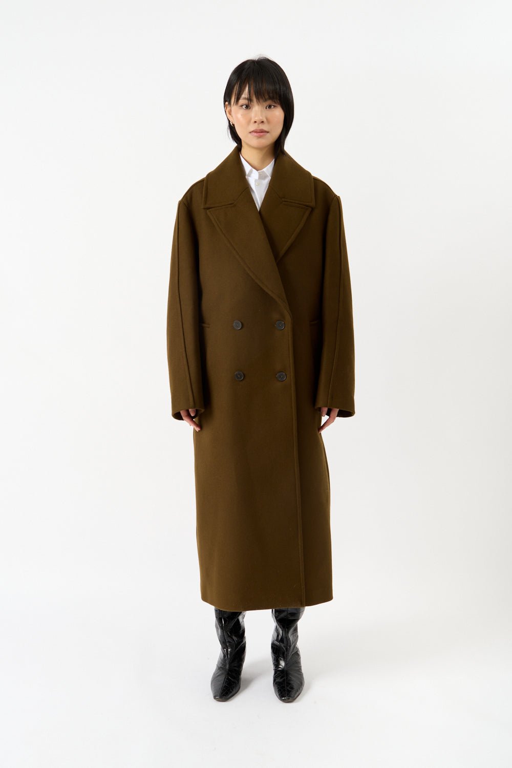 Róhe Oversized Double Breasted Coat - Bessette