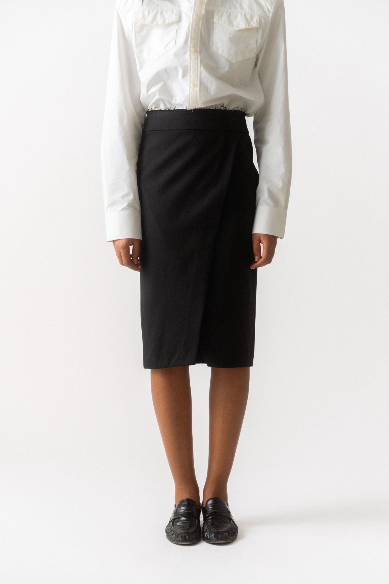 Róhe Raw Edge Knee-Length Skirt - Bessette