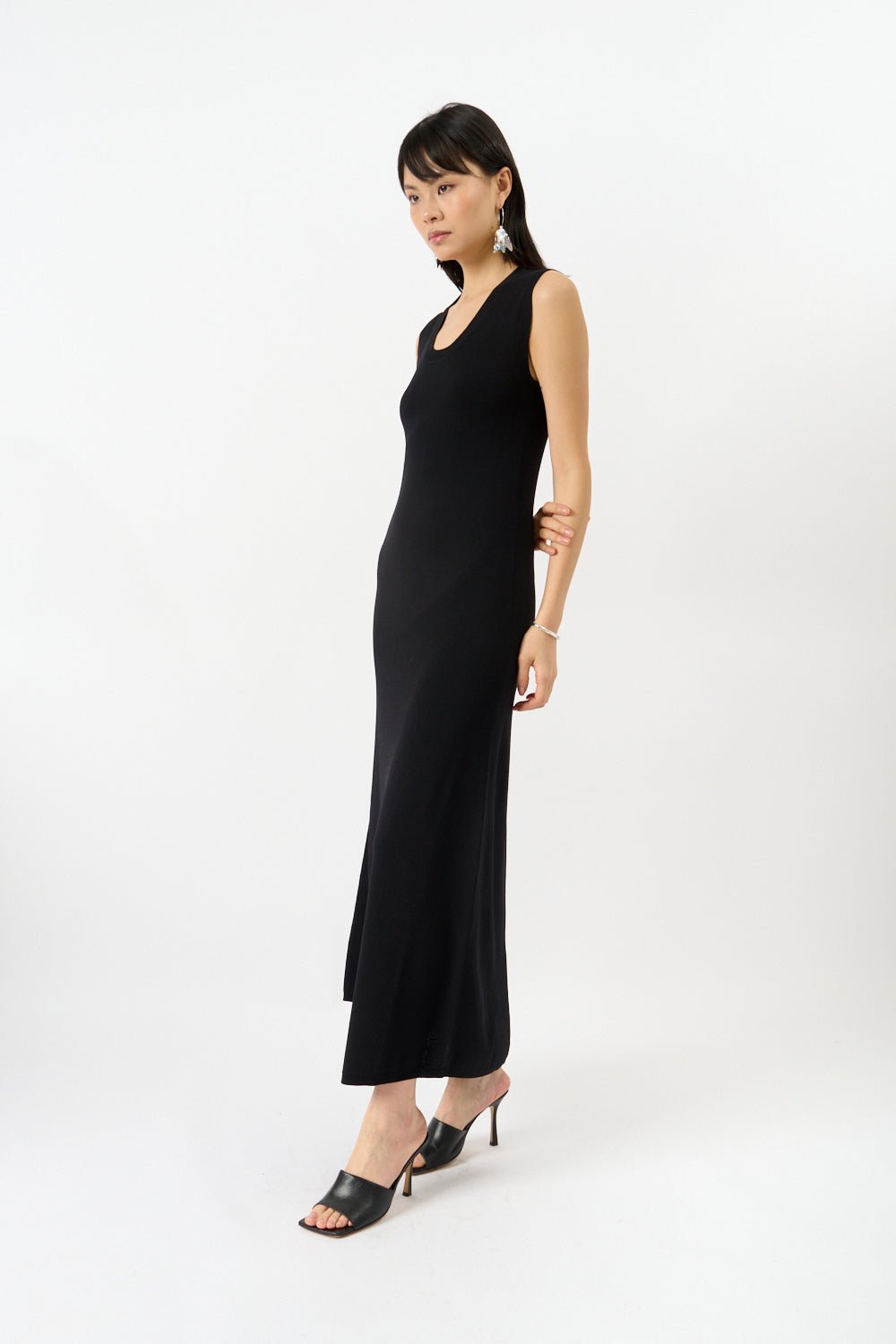 Róhe Scoop Neck Knitted Dress - Bessette