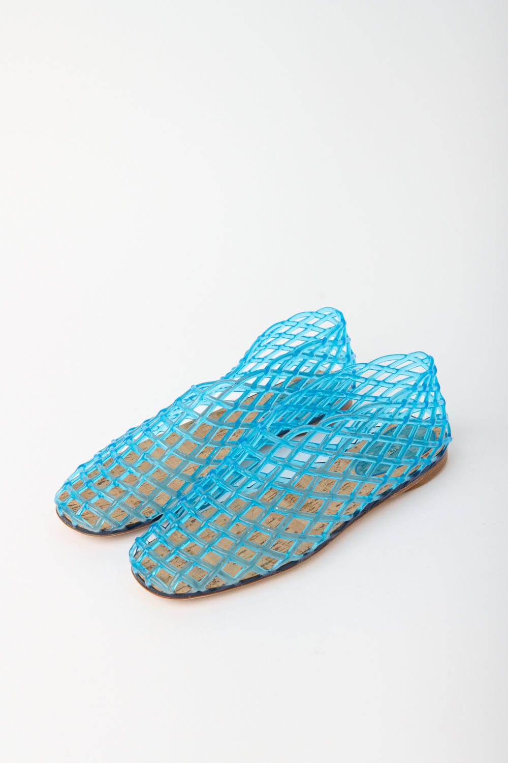 The Row Mara Jelly Flat in Blue - Bessette