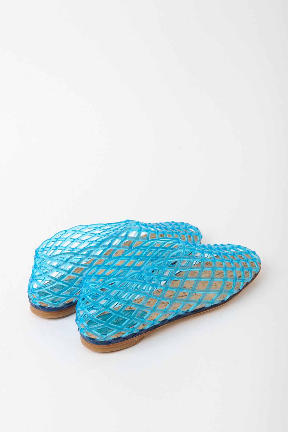 The Row Mara Jelly Flat in Blue - Bessette