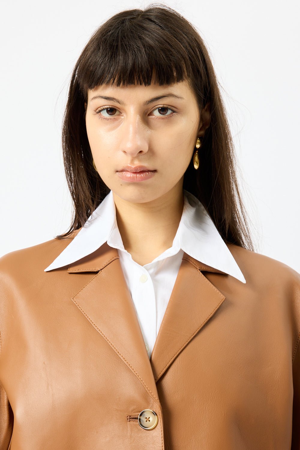 Toteme Clean Leather Blazer - Bessette