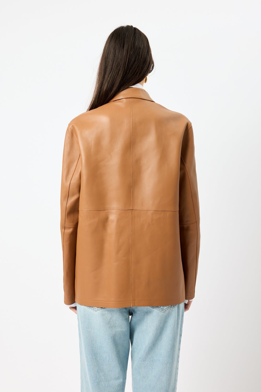 Toteme Clean Leather Blazer - Bessette