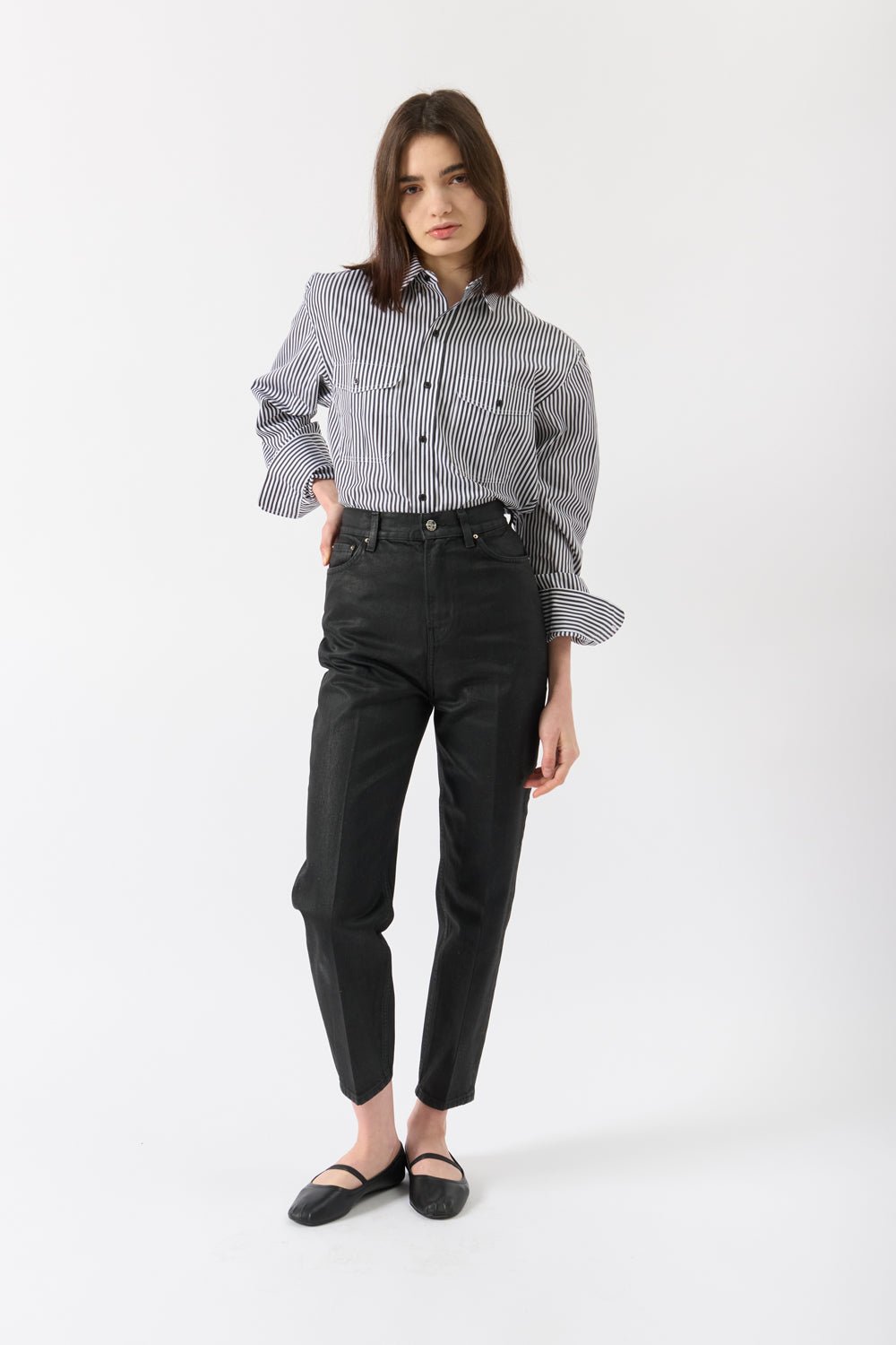 Toteme Coated Tapered Leg Denim - Bessette