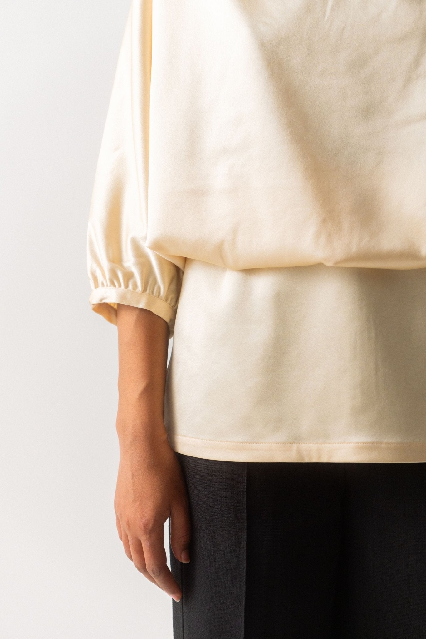 Toteme Draped Satin Top - Bessette