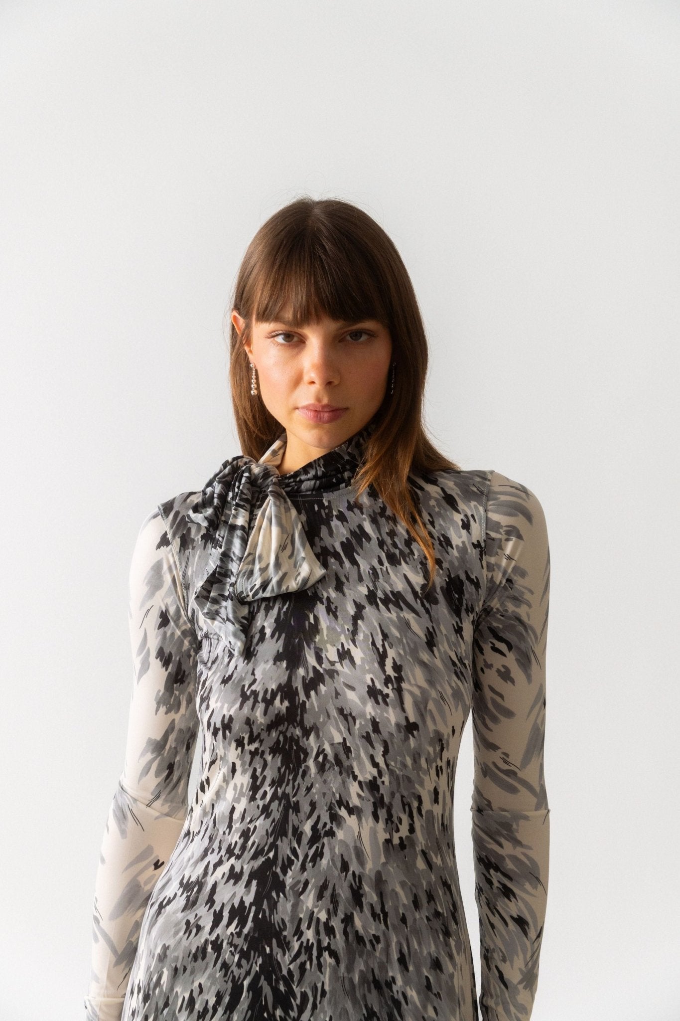 Toteme Fur-Print Jersey Dress - Bessette