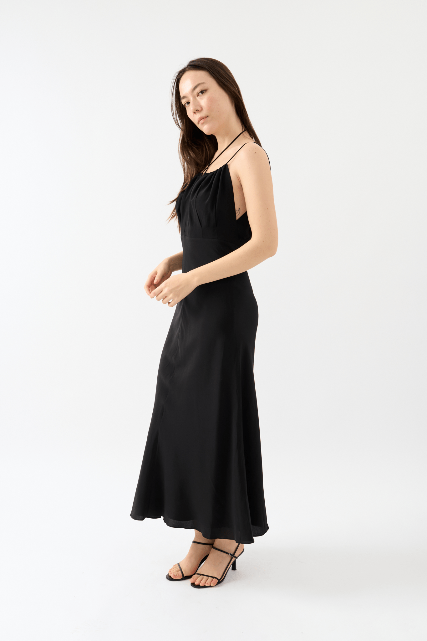 Toteme Gathered Halterneck Dress - Bessette