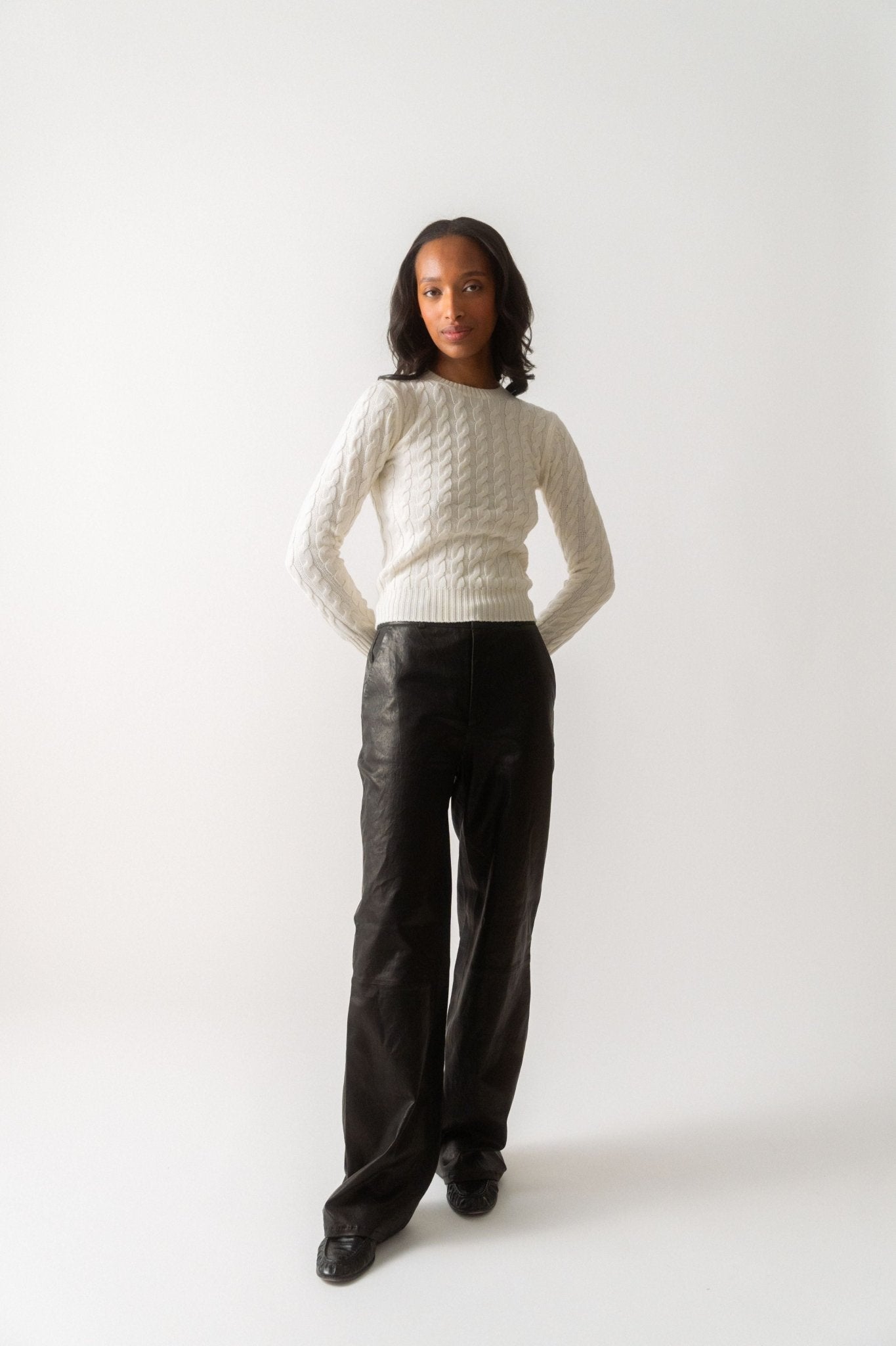 Toteme Petite Cable Knit Cream - Bessette