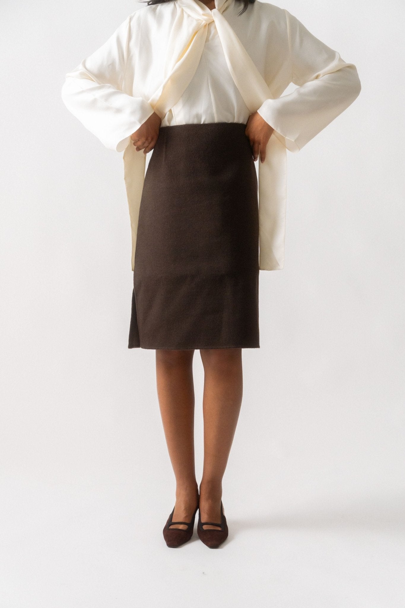 Toteme Side-Split Doublé Skirt - Bessette