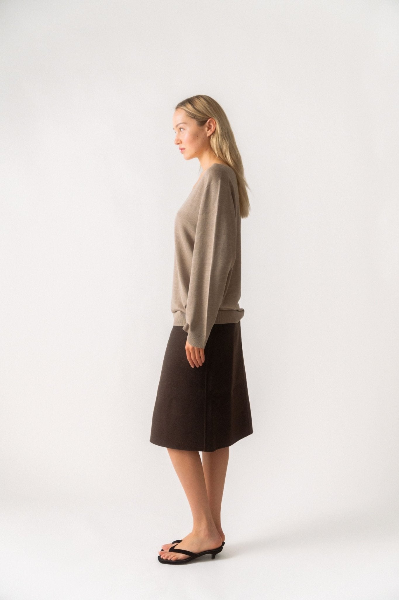 Toteme Silk Cashmere V-Neck Knit - Bessette