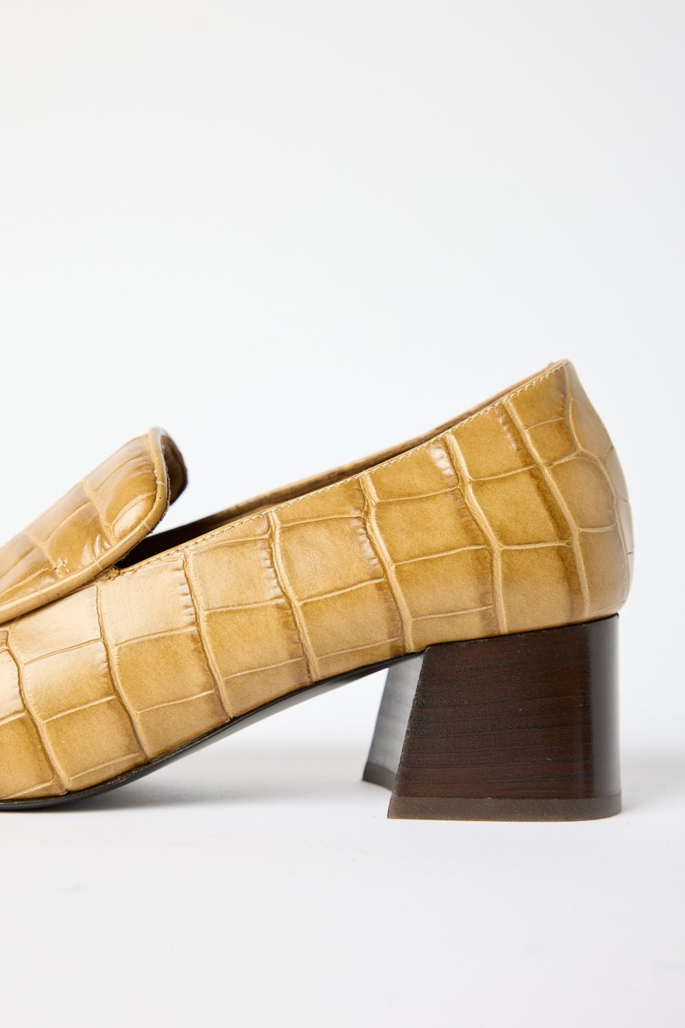 Toteme The Block-Heel Pump in Ocre - Bessette