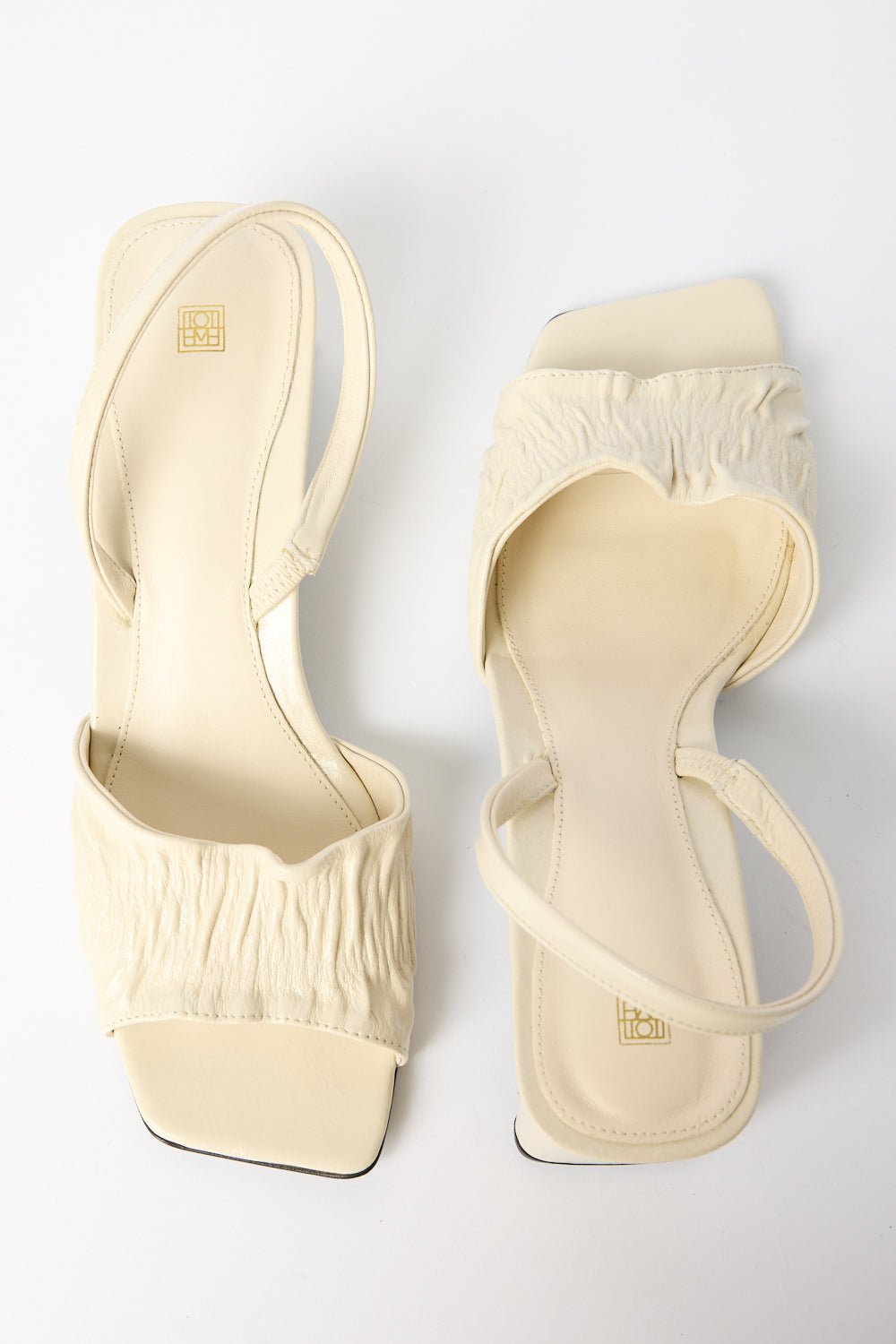 Toteme The Gathered Scoop-Heel Sandal - Bessette