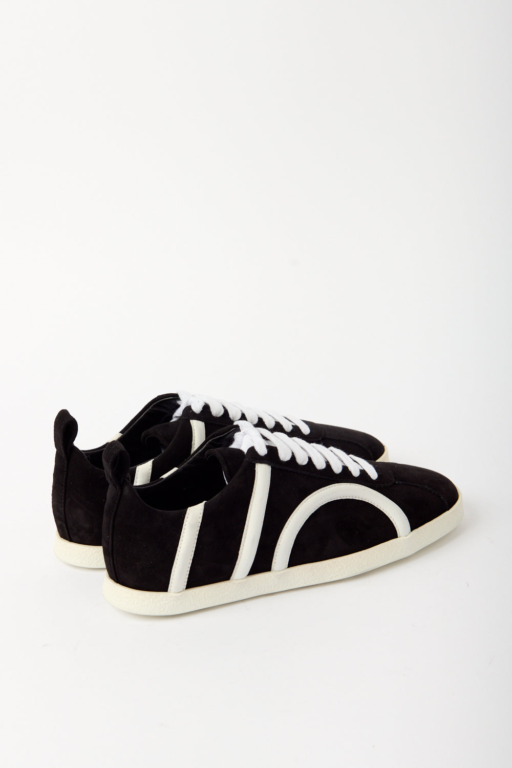 Toteme Black Suede Leather Sneakers - Bessette