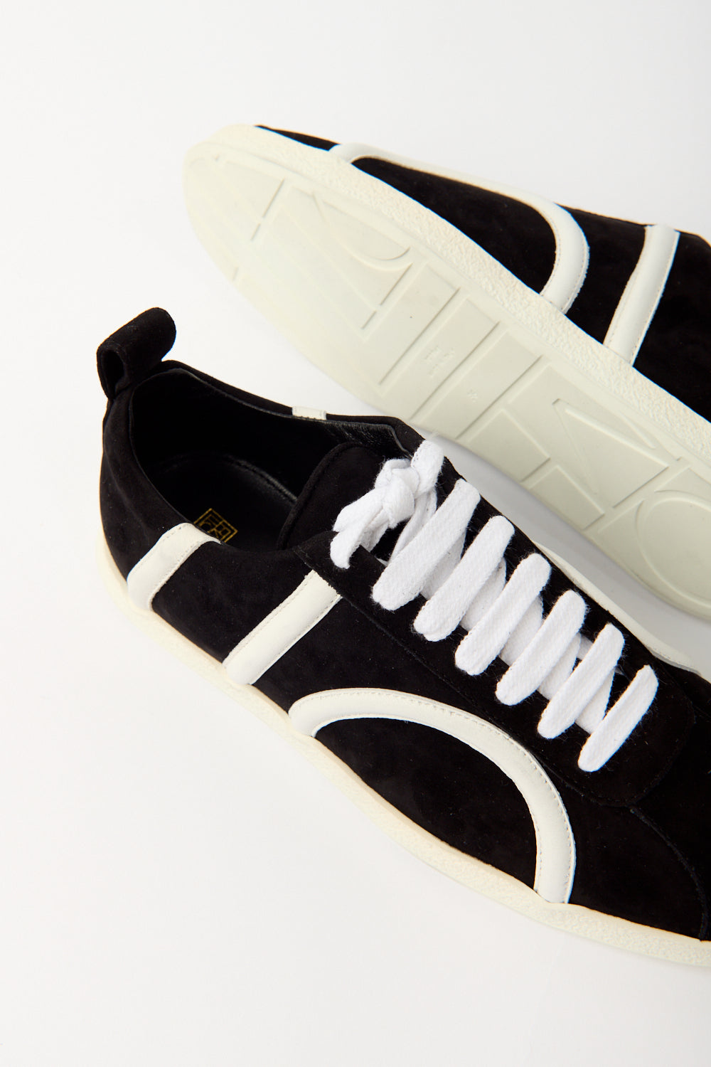 Toteme Black Suede Leather Sneakers - Bessette