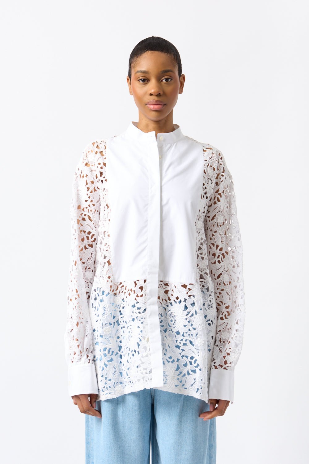 Valentino Garavani Floral Lace Shirt - Bessette