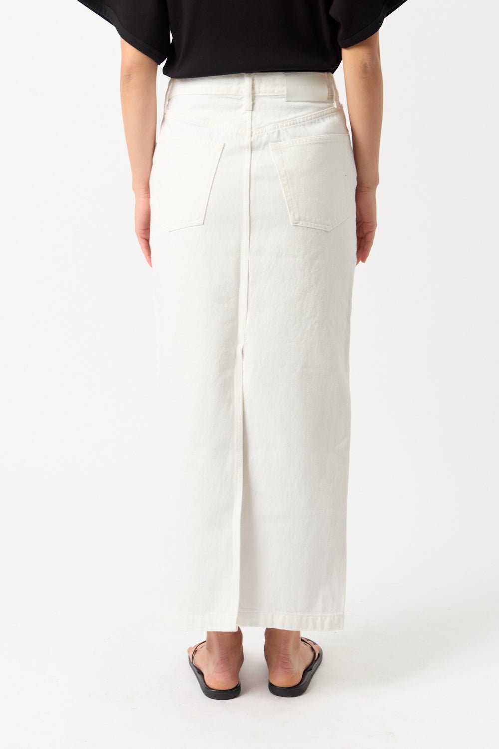 Wardrobe NYC Denim Column Skirt - Bessette